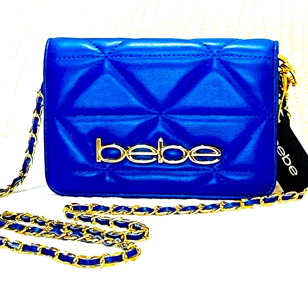 bebe RARE BLUE Crossbody Handbag NWT